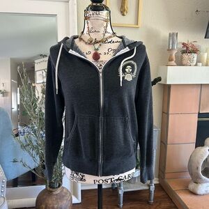 OBEY Women's Black Zip-Up Hoodie